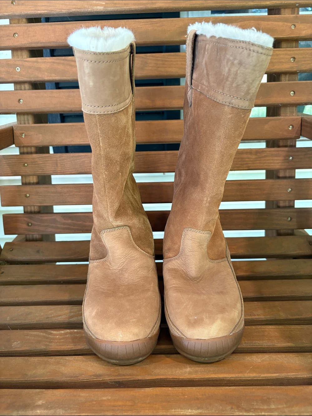 Women’s Timberland Tall Faux-Shearling Lined Winter Boots - Tan